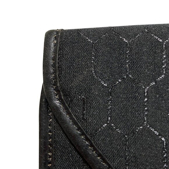 CHRISTIAN DIOR Vintage Black Canvas Shoulder Bag - Picture 15 of 15